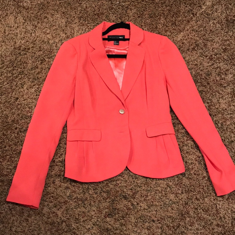 lightweight pink blazer